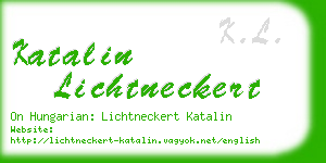 katalin lichtneckert business card